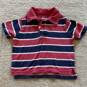 The Children's Place Red and Blue Striped Polo